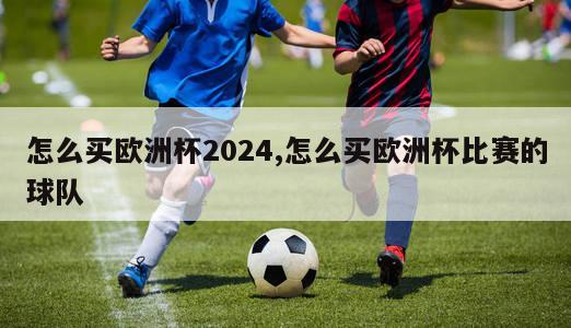 怎么买欧洲杯2024,怎么买欧洲杯比赛的球队